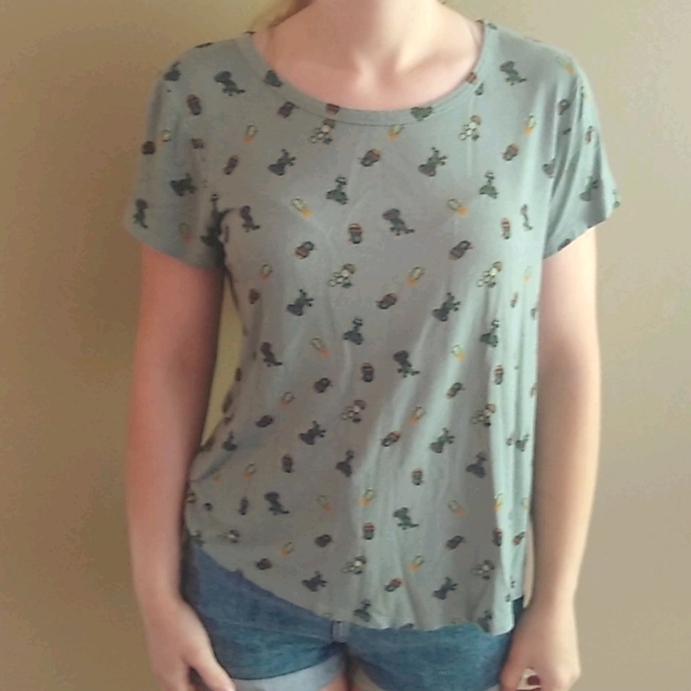 Cactus print tee